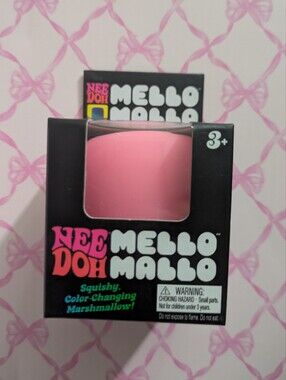 Schylling Nee Doh - Mello Mallo Colour Changing, Pink, Squeeze Toy Authentic
